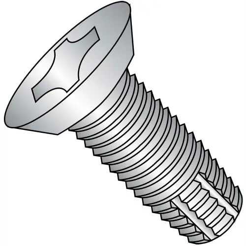 New Release 12-24X1/2 Phil Flat Undercut Thread Cutting Screw Type F Full Thread 18 8 Stainless Steel,2000 pcs