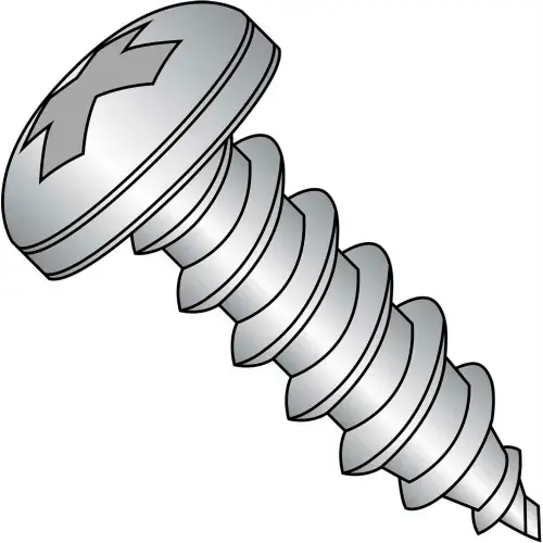 Buy Today 8 x 1/4 Phillips Pan Self Tapping Screw Type AB Fully Threaded 18-8 Stainless Steel - Pkg of 5000