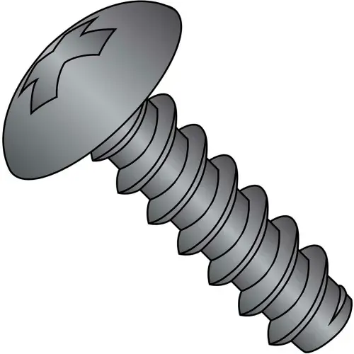 Express Delivery 6-20X3/8 Phillips Full Contour Truss Self Tapping Screw Type B Fully Threaded Black Oxide 10000 pcs