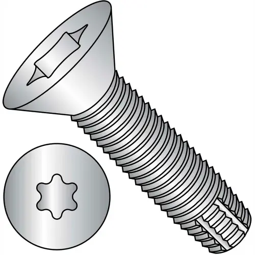 5/16-18X2 Six Lobe Flat Thread Cutting Screw Type F Full Thrd 18 8 Stainless Steel, Pkg of 500 Deal