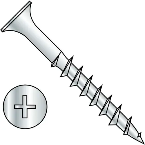 Super Sale 10 x 2 Phillips Bugle Head Course Thread Sharp Point Deck Screw Dacrotized - Pkg of 1000
