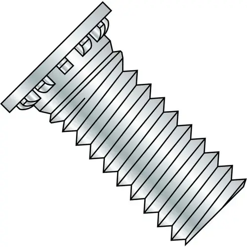 5/16-18 x 1-3/4 Self Clinching Stud Full Thread Hardened Steel Heat - Zinc Bake - Pkg of 500 Buy Direct