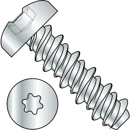 10 x 1/2 8HD Six Lobe Pan High Low Screw Fully Threaded Zinc Bake - Pkg of 8000 Today Only
