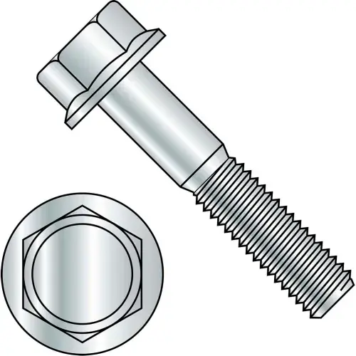 M10-1.5X25 DIN 6921 Class 8 Point 8 Metric Flange Bolt Screw Zinc Rohs, Pkg of 400 Top Rated