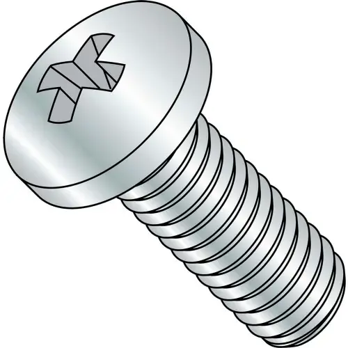 4-40X3/16 Phillips Pan Machine Screw Fully Threaded Zinc, Pkg of 10000 Top Pick