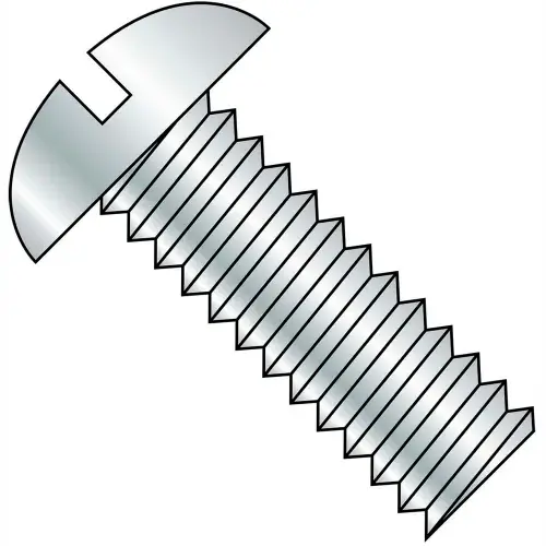 10-32X4 1/2 Slotted Round Machine Screw Fully Threaded Zinc, Pkg of 700 Luxury