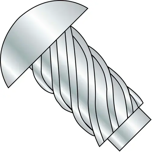 4 x 1/4 Round Head Type U Drive Screw Zinc Bake - Pkg of 10000 Buy Direct