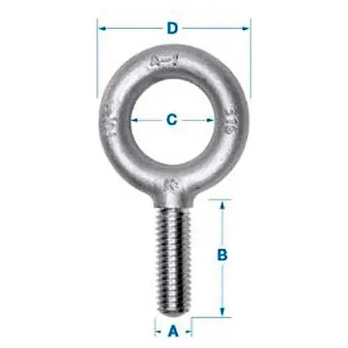 Ken Forging K2005-316SS - 316 Stainless Eyebolt - 1/2-13 - 1-1/2" Shank - Made In USA Budget