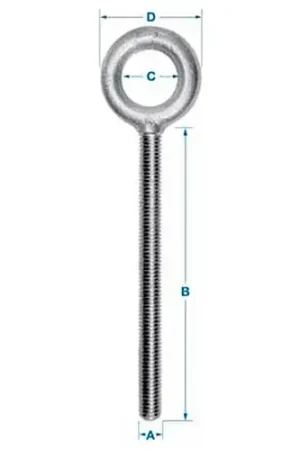 Exclusive Offer Ken Forging K2003-4-1/2-ZN - Carbon Eyebolt - 3/8-16 - 4-1/2" Shank - Zinc Plated - Made In USA