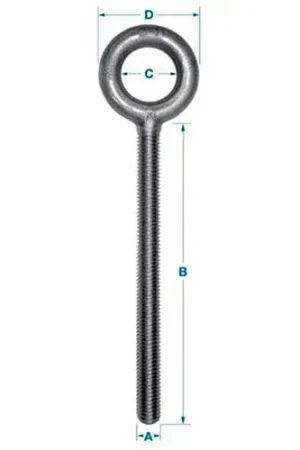 Big Sale Ken Forging K2007-6 - Carbon Eyebolt - Plain Pattern - 5/8-11 - 6" Shank - Made In USA