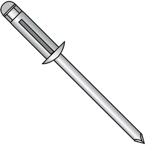 Grab Now Aluminum Trebol Dome Head Rivet - 3/16 x .039 -0.118, Pkg of 2000