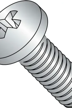 Fan Favorite Machine Screw, M3 x 0.5 x 8mm, Phillips Pan Head, Class 4.8, Steel, Zinc, DIN 7985A, Pack of 1000
