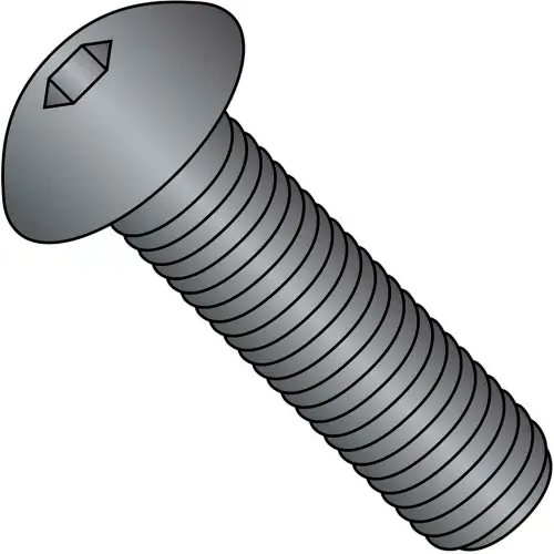Super Sale Button Socket Cap Screw, M6 x 1.00 x 12mm, Class 12.9, Steel, Black Oxide, FT, UNC, Pack of 100