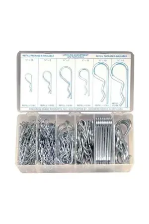 150 Piece Hitch Pin Clip Assortment - Made In USA Place Order
