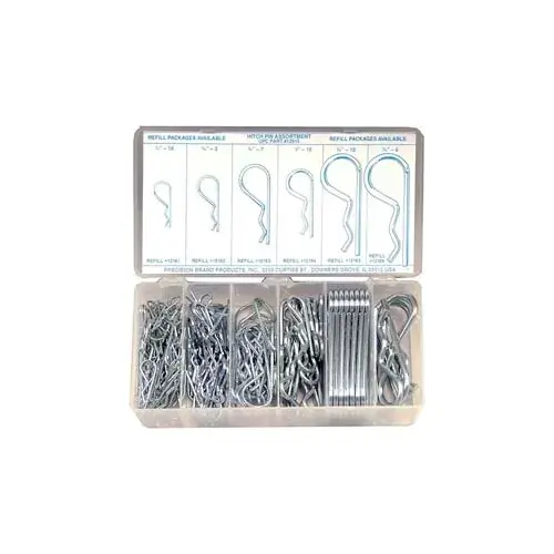 150 Piece Hitch Pin Clip Assortment - Made In USA Place Order