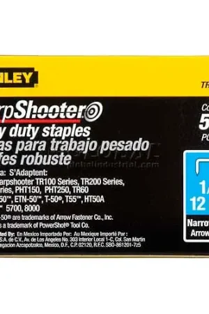 Special Offer Stanley TRA708-5C Heavy-Duty Narrow Crown Staples 1/2", 5,000 Pack