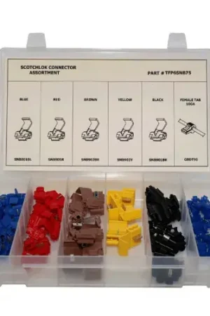Hassle-Free Returns 75 PC Electrical Scotch Lock Terminal Assortment