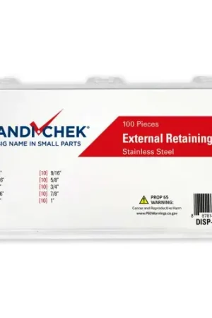 Hot Deal Retaining Ring External Stainless Steel Assortment 100 Pieces