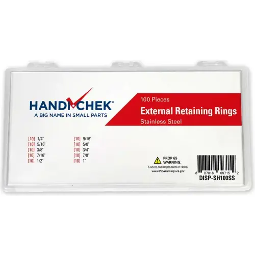 Hot Deal Retaining Ring External Stainless Steel Assortment 100 Pieces