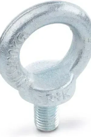 Must Have J.W. Winco DIN 580 Lifting Eye Bolts, Steel, Shoulder, Zinc Plated, M24, 3-9/16"H, 13/16"T, 1-7/16"L