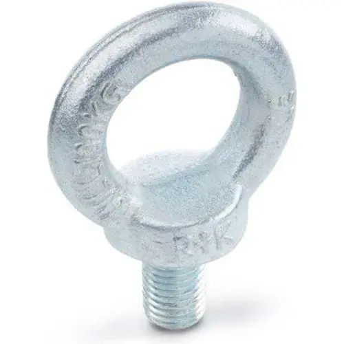 Must Have J.W. Winco DIN 580 Lifting Eye Bolts, Steel, Shoulder, Zinc Plated, M24, 3-9/16"H, 13/16"T, 1-7/16"L