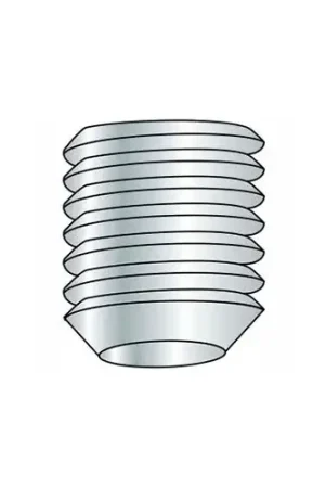 Trusted Brand M8 x 1.25 x 60mm Cup Point Socket Set Screw - Steel - Black Oxide - DIN 125B - 45H - Pkg of 50