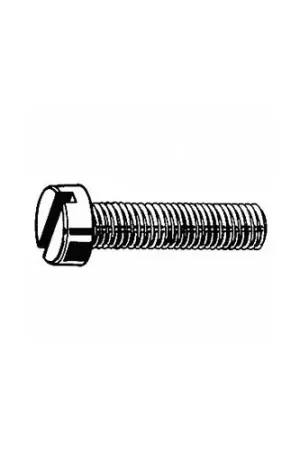 Buy Online M3 x 0.5 x 6mm Cheese Head Machine Screw - Steel - Zinc - DIN 125B - Pkg of 100