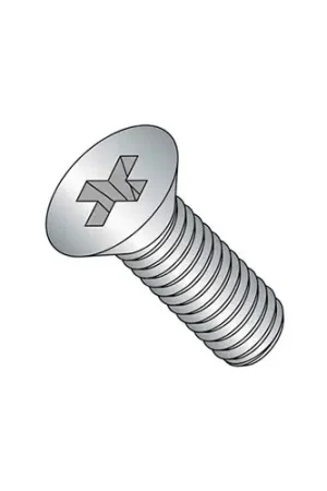 Special Offer M5 x 0.8 x 12mm Machine Screw - Phillips Flat Head - Steel - Zinc - DIN 125B - Pkg of 100