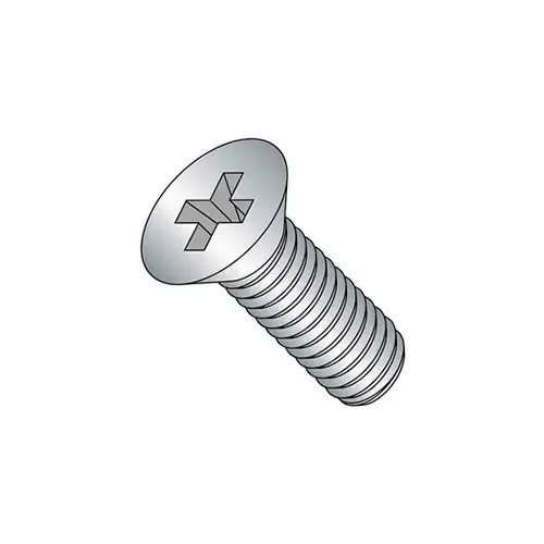 Special Offer M5 x 0.8 x 12mm Machine Screw - Phillips Flat Head - Steel - Zinc - DIN 125B - Pkg of 100