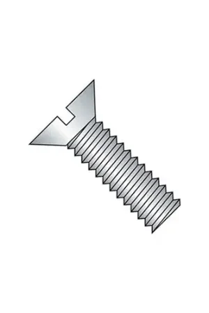 Save Now M4 x 0.7 x 25mm Machine Screw - Slotted Flat Head - Steel - Zinc - DIN 125B - Pkg of 100