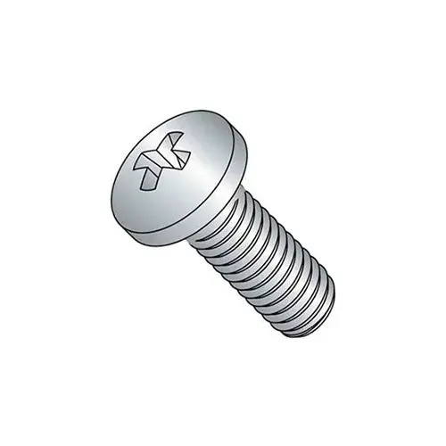 Flash Sale M4 x 0.7 x 16mm Machine Screw - Phillips Pan Head - Steel - Zinc - DIN 125B - Pkg of 100