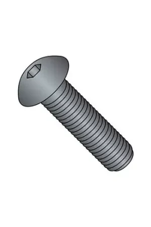 High Quality M12 x 1.75 x 35mm Button Socket Cap Screw - Steel - Black Oxide - DIN 125B - Class 10.9 - Pkg of 50
