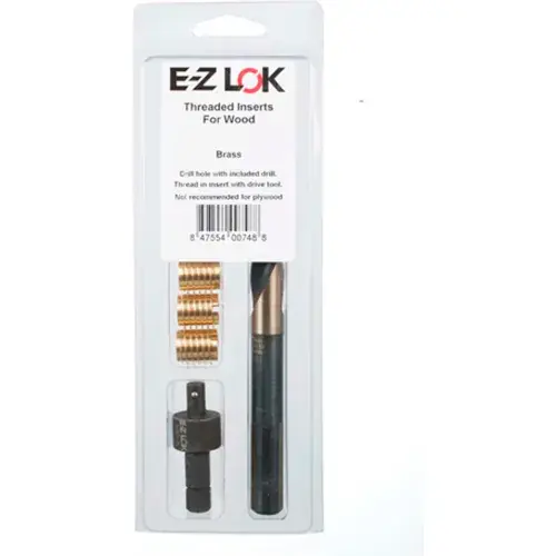 E-Z Knife™ Threaded Insert Installation Kit for Hard Wood - Brass - 3/8-24 - EZ-400-624 Big Sale