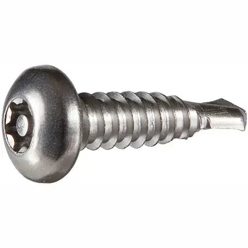14AB x 2" Tamper-Proof Security Self-Drilling Screw - Pan 6 Lobe Head - 410 Stainless Steel - 50 Pk Fan Favorite