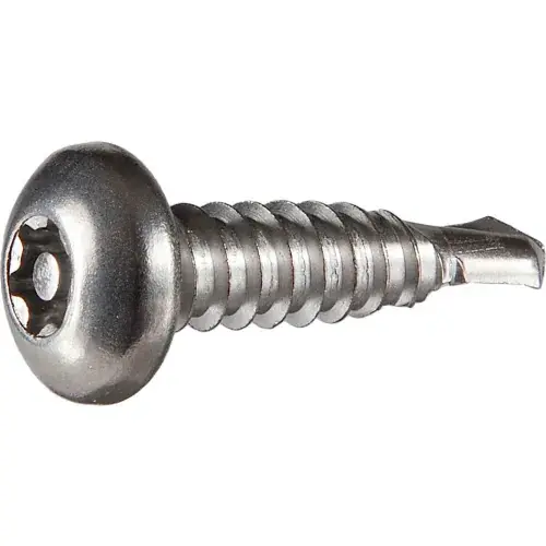 10AB x 1" Tamper-Proof Security Self-Drilling Screw - Pan Torx Head - 410 Stainless Steel - 100 Pk Seasonal Sale