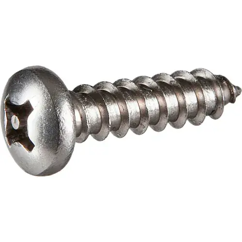 6 x 1/2" Security Sheet Metal Screw - Pan Phillips Head - 18-8 Stainless Steel - 100 Pk Brand New