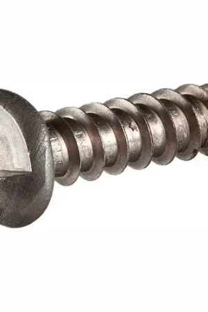 Hassle-Free Returns 10A x 1" One-Way Security Sheet Metal Screw - Round Head - 18-8 Stainless Steel - Pkg of 100