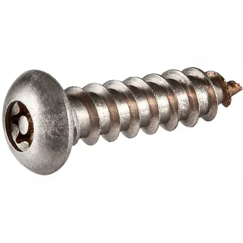 14A x 1/2" Security Sheet Metal Screw - Button Torx (T-27) Head - 18-8 Stainless Steel - 100 Pk Trending