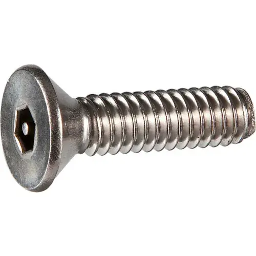 1/4-20 x 1-1/4" Tamper-Proof Security Cap Screw - Flat Socket Head - 18-8 Stainless Steel - 50 Pk Reduced Price