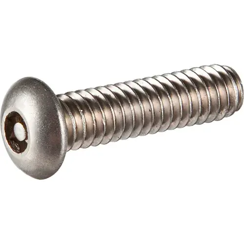 Save Now 8-32 x 1/2" Tamper-Proof Security Cap Screw - Button Socket Head - 18-8 Stainless Steel - 100 Pk