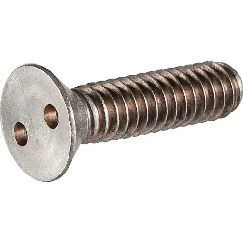 Best Choice 6-32 x 2" Tamper-Proof Security Spanner Machine Screw - Flat Head - 18-8 Stainless Steel - 100 Pk