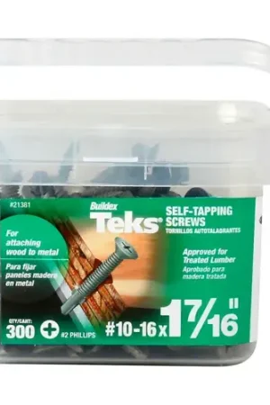 ITW Teks Screw w/ Wings - 10-16 x 1-7/16" - Phillips Flat Head - Pkg of 300 - 21381 Shop Now