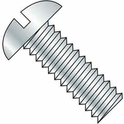 Holiday Sale 5/16-18 x 3/4" Machine Screw - Round Head - Slotted - Steel - Zinc CR+3 - FT, Pack of 100