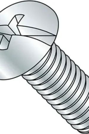 Buy Online 10-24 x 2" Machine Screw - Round Head - Phillips/Slotted - Steel - Zinc CR+3 - FT, Pack of 100