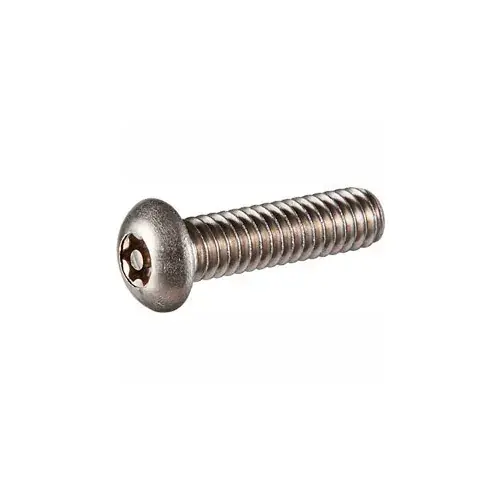 Budget 8-32 x 1/2" Security Machine Screw - Button Torx Head - Alloy Steel - Black Oxide - FT - 100 Pk