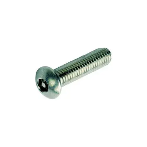 Get Yours 10-32 x 2" Security Machine Screw - Button Hex Socket Head - Alloy Steel - Black Oxide - FT - 100 Pk