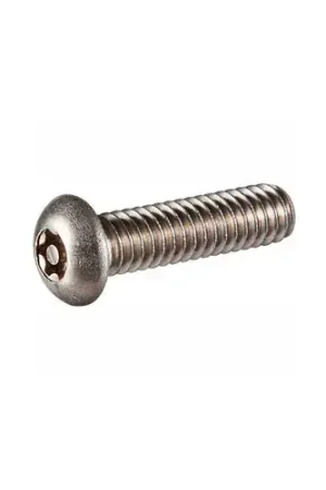 1/4-20 x 1" Security Machine Screw - Button Torx Head - Alloy Steel - Black Oxide - FT - 100 Pk Trusted Brand