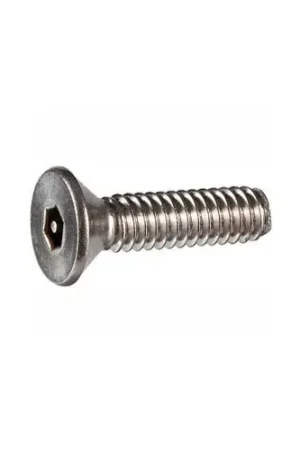 10-32 x 1-1/4" Security Machine Screw - Flat Hex Socket Head - Alloy Steel - Black Oxide - 100 Pk Clearance