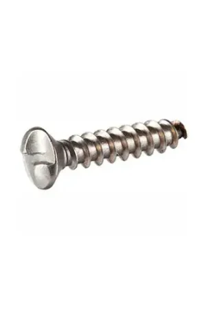 10 x 2" Security Sheet Metal Screw - Oval One-Way Head - 18-8 Stainless Steel - FT - USA - 100 Pk While Supplies Last