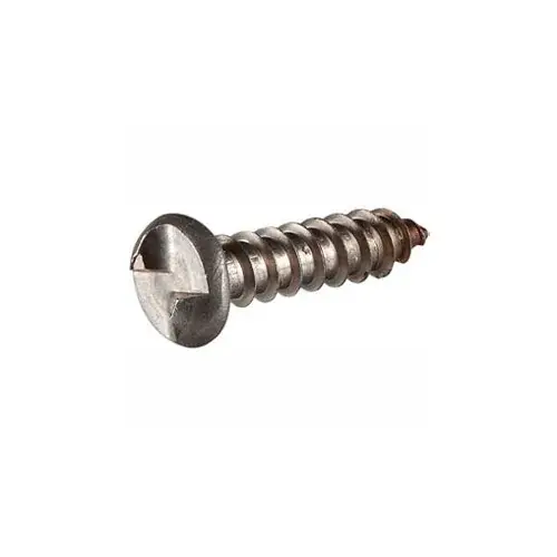 Same Day Shipping 10 x 1" Security Sheet Metal Screw - Round One-Way Head - 18-8 Stainless Steel - FT - USA - 100 Pk